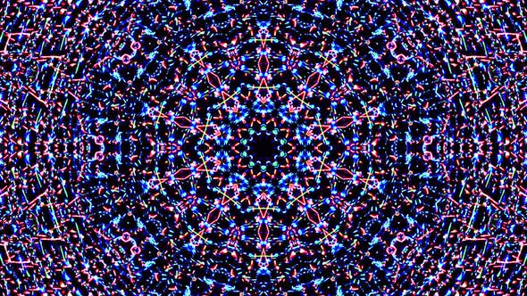 colorful lines glowing waves shape background kaleidoscope abstract