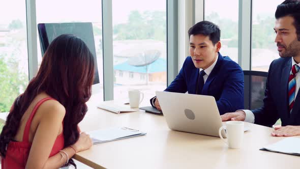 Job Seeker in Job Interview Meeting with Manager