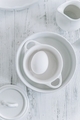 White dishes on a white table - PhotoDune Item for Sale