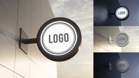 Signboard Logo Mockups alt