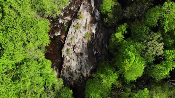 drone shots of waterfalls in north carolina