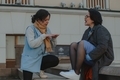 Friends having a talk, enjoying spring season - PhotoDune Item for Sale