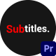 Titles & Subtitles - VideoHive Item for Sale