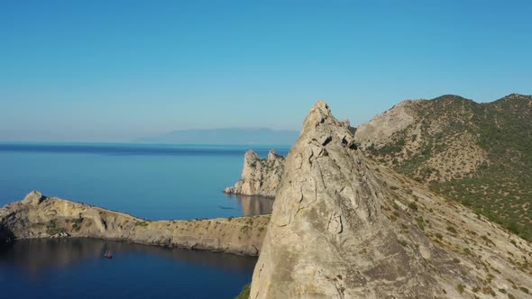 Moutains and Rocks Black Sea New Light Crimea