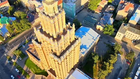 High building in Riga