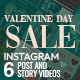 Valentine's Day Instagram Post And Story - VideoHive Item for Sale