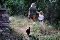 Mother and daughter from behind, walking in the forest wearing tails - PhotoDune Item for Sale