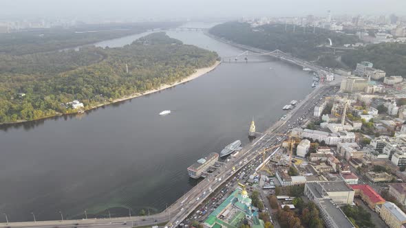 Kyiv - the Capital of Ukraine. Aerial View. Kiev