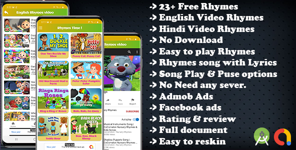 Kids Nursery Rhymes Song And Video Rhymes(Supported Android 13 And Sdk 31)