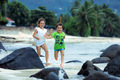 Children running on the beach  - PhotoDune Item for Sale