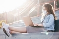 Woman working at laptop. - PhotoDune Item for Sale