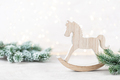 Christmas background with christmas decor, front view with copy space. - PhotoDune Item for Sale