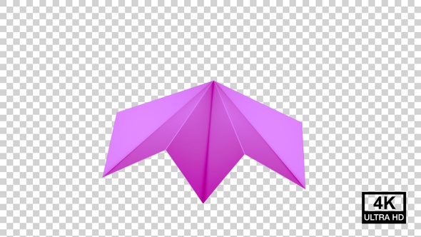 Paper Plane Floating On The Air Pink