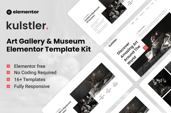 Kulstler - Art Gallery & Museum Elementor Template Kit