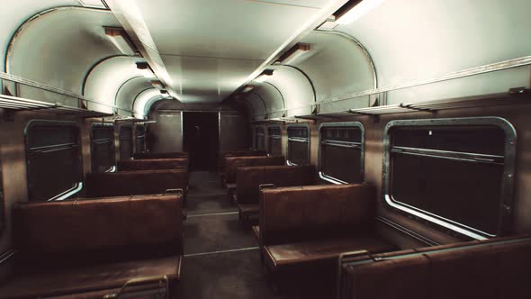 Interior of Old Soviet Electric Train alt
