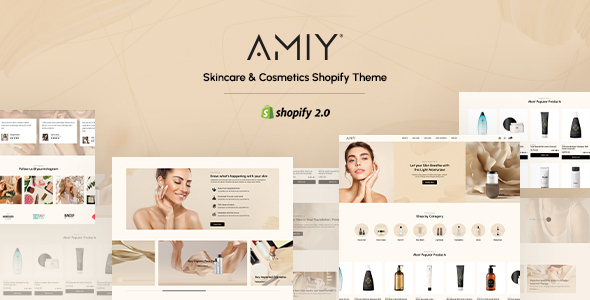 Amiy  - Beauty & Cosmetics Shopify Theme