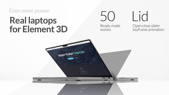 Real Laptops for Element 3D