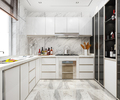 white minimal kitchen with wood decoration - PhotoDune Item for Sale