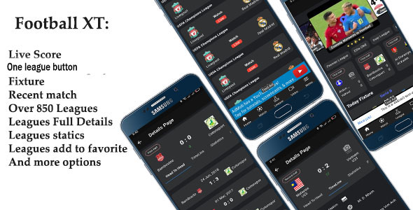 Football XT: football live score, fixture, leagues, live tv and more