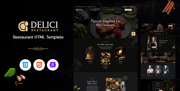 DELICI - Restaurant HTML Template
