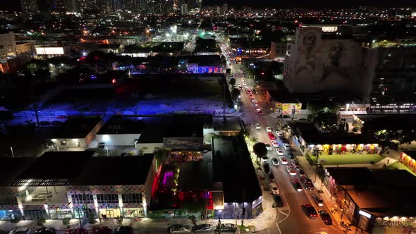 Aerial Panorama Miami Wynwood 4k