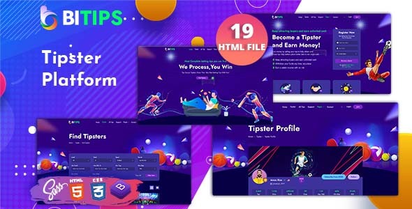 Bitips - Prediction Tips & Tipster Platform HTML Template