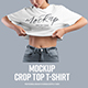 9 Mockups Crop Top Woman T-shirt - GraphicRiver Item for Sale