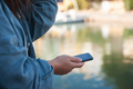mobile phone in female hands - PhotoDune Item for Sale