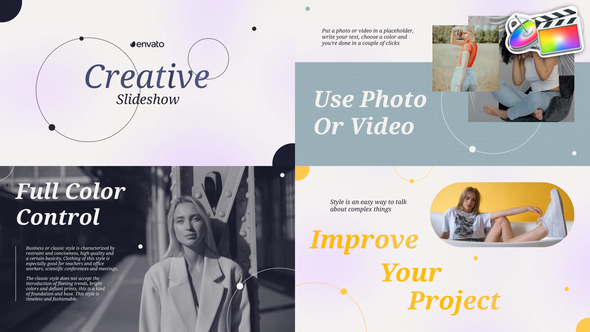 Stylish Creative Slideshow for FCPX alt