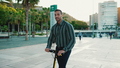 Young businessman looking confident riding electric scooter on business meeting - PhotoDune Item for Sale