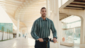 Young handsome businessman looking confident riding electric scooter to business meeting outdoors - PhotoDune Item for Sale
