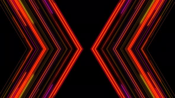 Abstract colorful Glowing Arrows Background