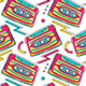 90's Vibe Cassette Seamless Pattern - GraphicRiver Item for Sale