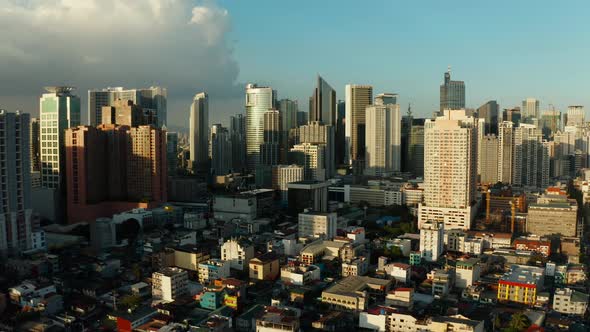 Manila the Capital of the Philippines Aerial View