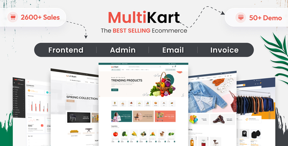Multikart – eCommerce HTML + Admin + Email  + Invoice Template