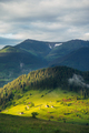 Green mountain valley at sunrise - PhotoDune Item for Sale