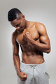 Athletic african american man shirtless - PhotoDune Item for Sale