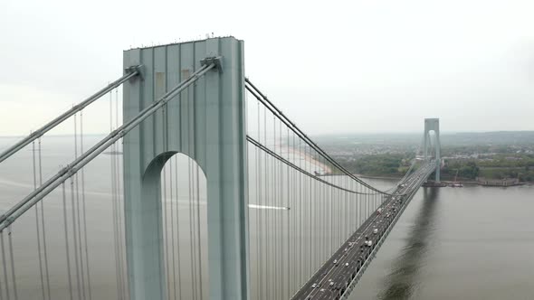 Verrazzano-Narrows bridge in Brooklyn