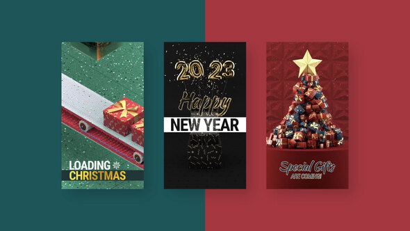 Christmas And New Year Instagram Stories alt