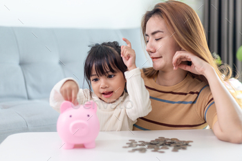  Family budget and savings concept. Junior Savings Account concept