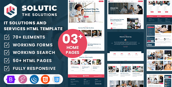 Solutic - IT Solutions and Services HTML Template