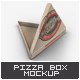 Cardboard Triangle Pizza Box Mock-Up - GraphicRiver Item for Sale
