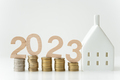 New Year 2023 money and house concept - PhotoDune Item for Sale