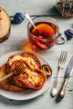 French toasts with honey, fruits and tea - PhotoDune Item for Sale