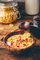 Breakfast with corn flakes, milk and berry syrup - PhotoDune Item for Sale
