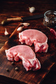 Two raw pork loin steaks - PhotoDune Item for Sale