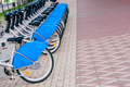 Parked Bicycles on Rental Station. - PhotoDune Item for Sale