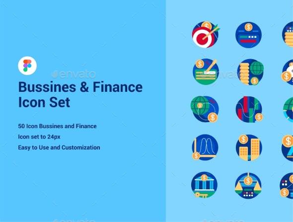 Bussiness & Finance Icon Pack