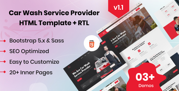 Cozu - Car Washing Services HTML Template