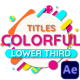 Colorful Line Titles & Lower Third - VideoHive Item for Sale